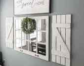 Farmhouse Wall Decor Window Mirror 