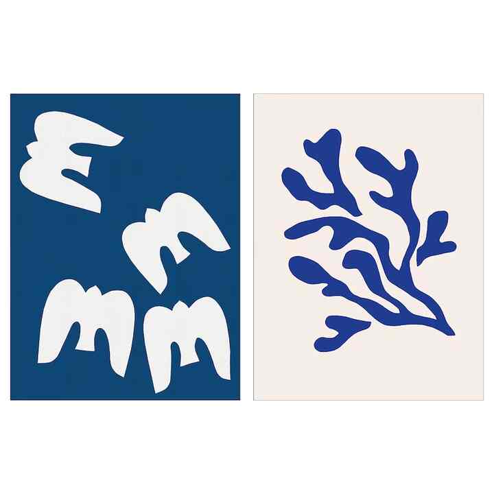 PJÄTTERYD プィエッテリード アート 白い鳥 30x40cm