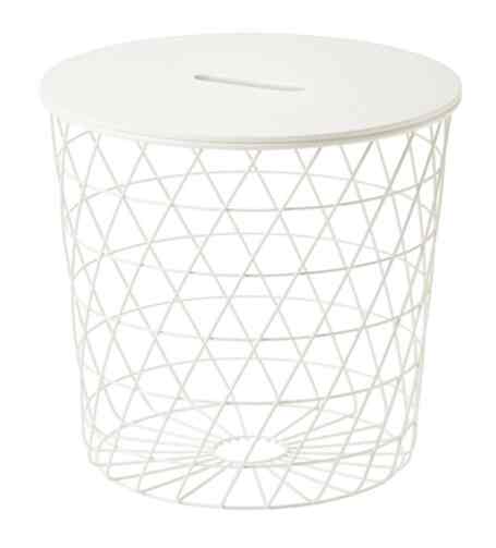 KVISTBRO, Meja penyimpanan, putih, 44 cm