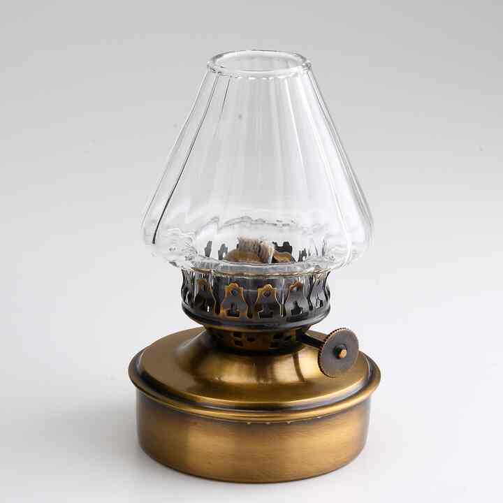 真鍮製 テーブル オイルランプ CIL190-AN