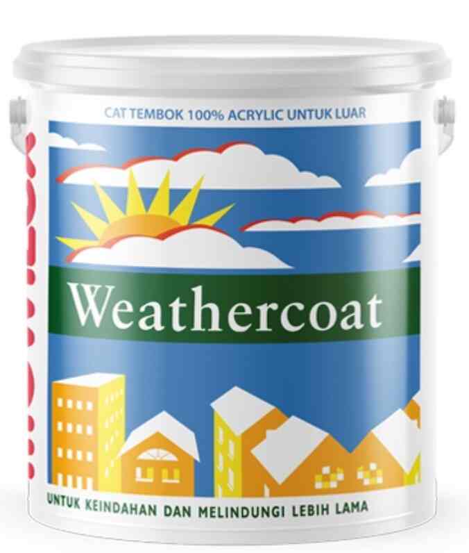 Weathercoat Cat Tembok Eksterior -  W0982 Coal grey 2.5 L