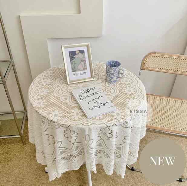 Properti Foto Alas Meja Vintage Lace Napkin