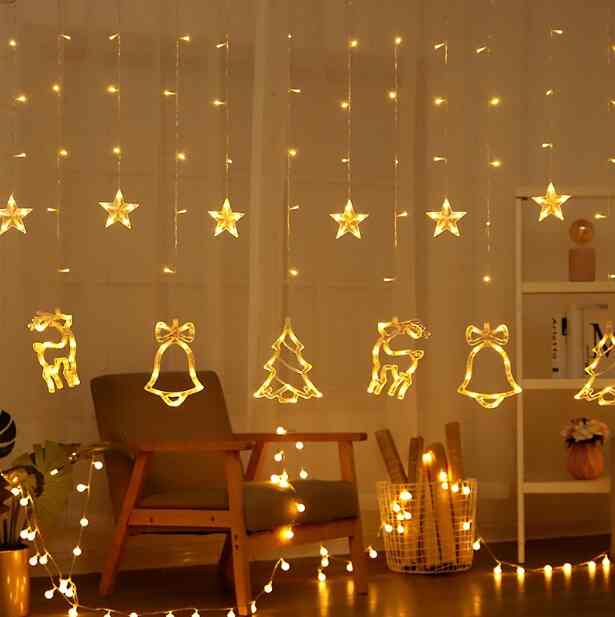 Lampu Tirai Gantung Natal 