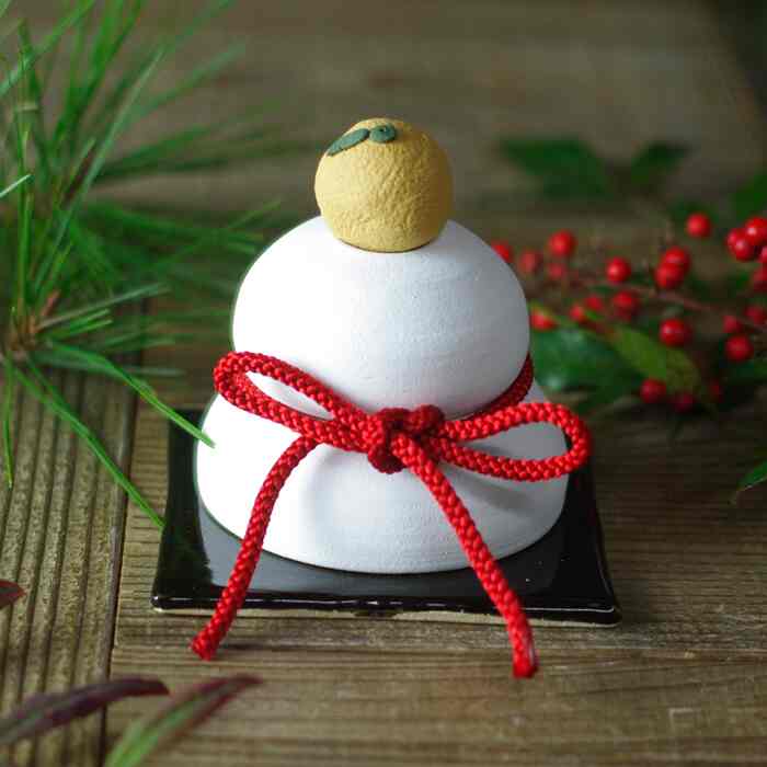 益子焼 陶器の鏡餅