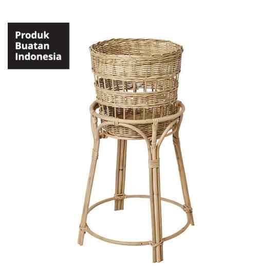 TOLKNING, Stand tanaman, buatan tangan rotan, 66 cm