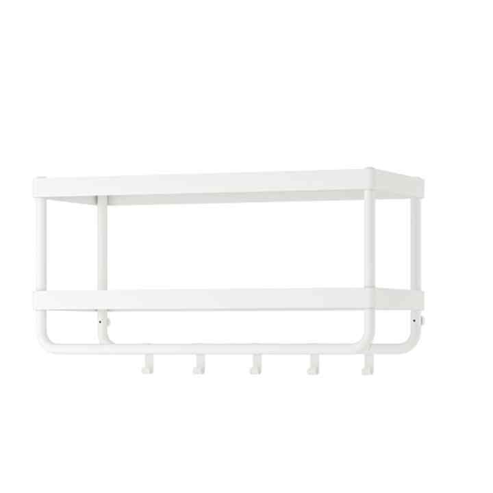 MACKAPÄR Hat and coat rack, white, 78 cm