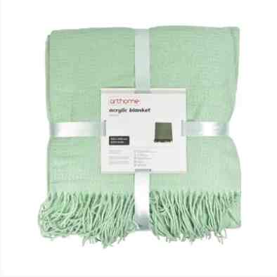 Arthome 160x200 Cm Selimut Akrilik - Hijau Teal