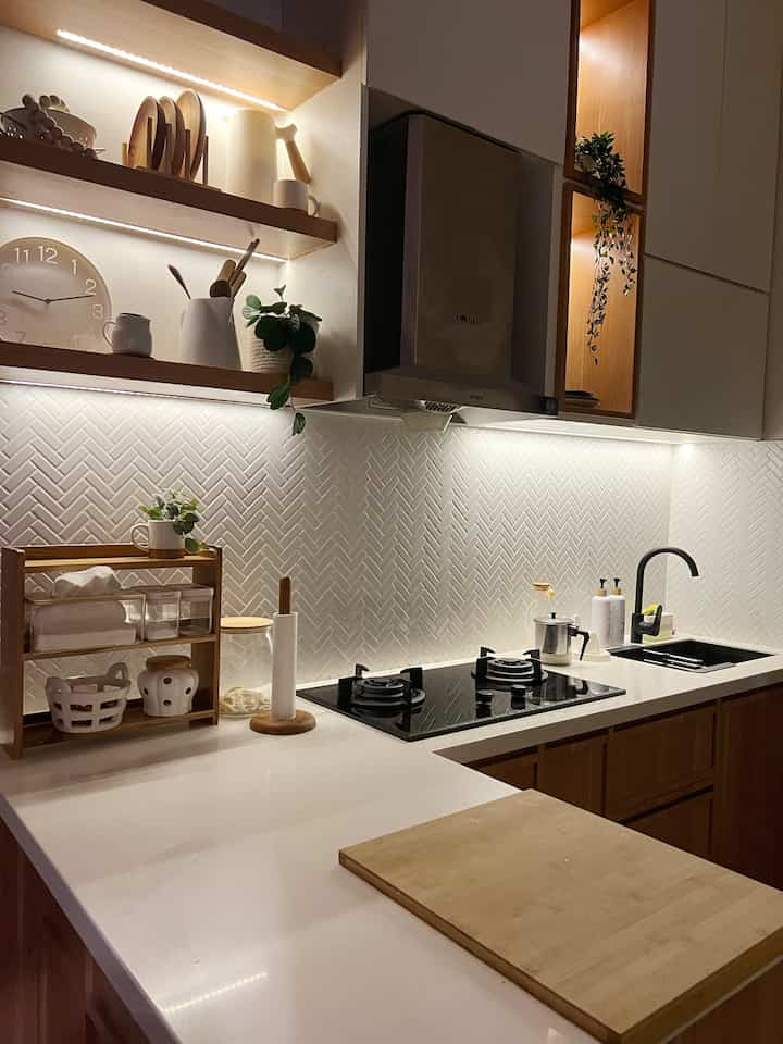 Dapur malam hari #kitchen #nightvibe #ikea #home #decor