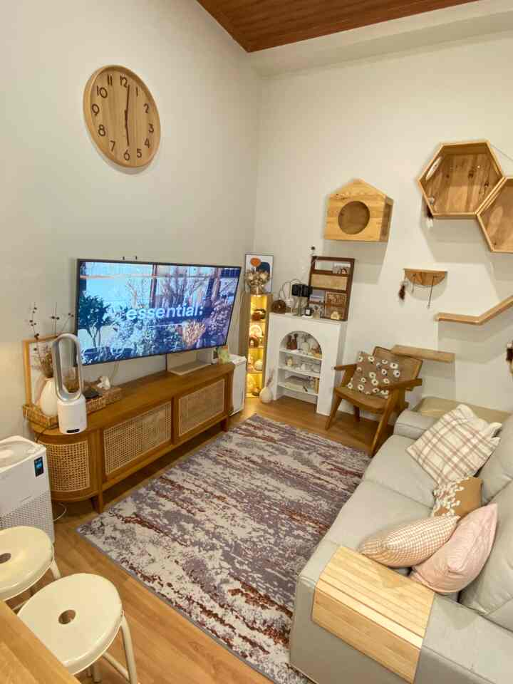 Ruang favorit soalnya makan dan nonton tv disini. Ruangan tanpa sekat kesannya ruangannya lega. Padahal ya segitu aja sih. Ruang tv dan dapur sekitar 4x7 m


#kylehome #livingroominspo #ruangtv #ruangsantai #koreanhome #japandistyle #furniturerotan #homedecor #aesthetic