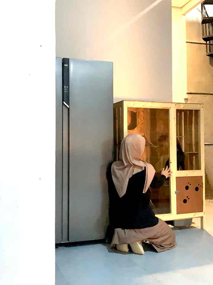 Hai Perkenalkan, satu-satunya majikan di Rumah Latte. Kucing shorthair warna hitam kesayangan kami, namanya Oli. Untuk kandangnya kami custom di Tokopedia, lumayan bagus hasilnya sesuai dengan request kami.
#kandangkucing #feedped #kucing #kucingloved #livingroomstyling #livingroomdecor #livingroommakeover