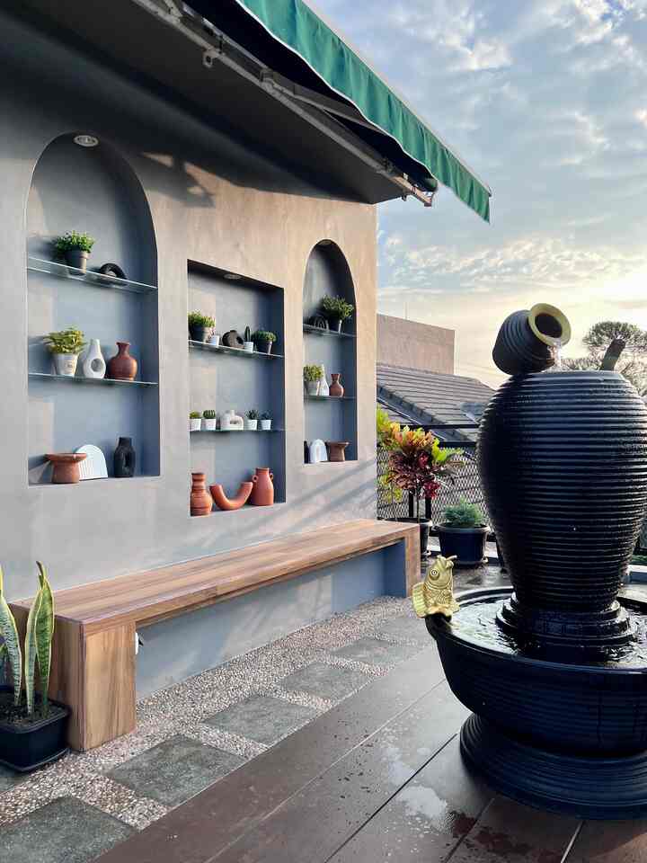 Area di taman rooftop mini. 

#rooftop #ruangterbuka #gardenmini #omahe_kis #omahekis