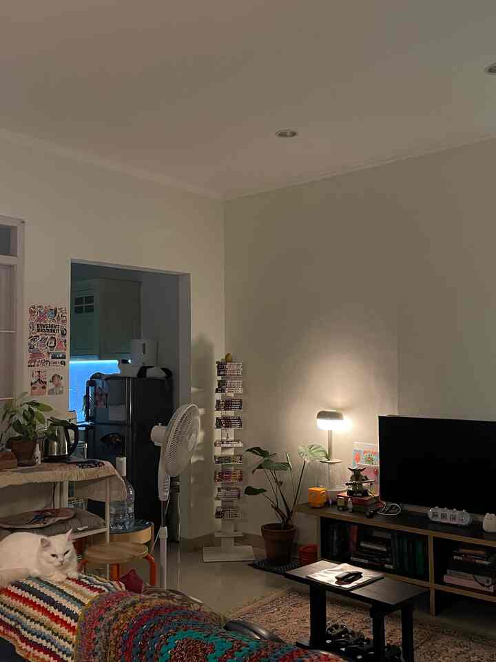 猫たちとくつろぎたい空間

#homedecorinspo #livingroom #midcentury #eclectic #RumahTelur #campurcampur