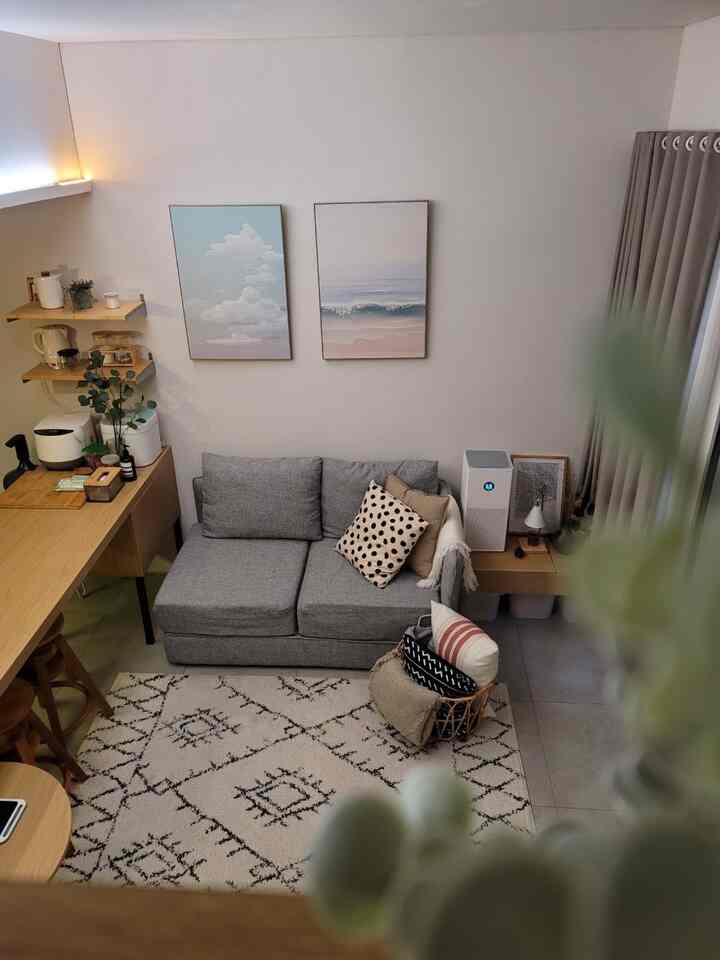 Ruang tamu di malam hari~

#japandi #japandilivingroom #minimalist #rumahmungil #rumahsiwa