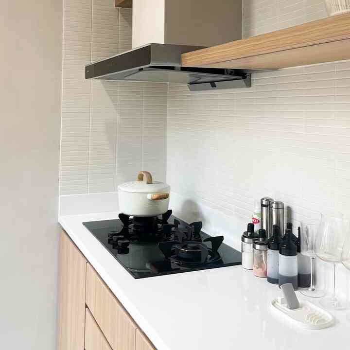 Kitchen snippets #BSD #rumahcluster #japandi #breakfastnook #homedecor
