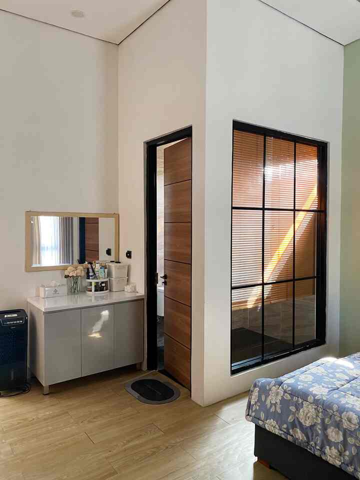 Kamar mandi pada kamar tidur utama #kamarmandi #ikea #minimalis #casadekath #japandi