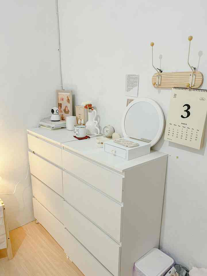 Ruang penyimpanan di kamar mini #kamarmini3x3 #koreanroomdecor #smallroomaesthetic 