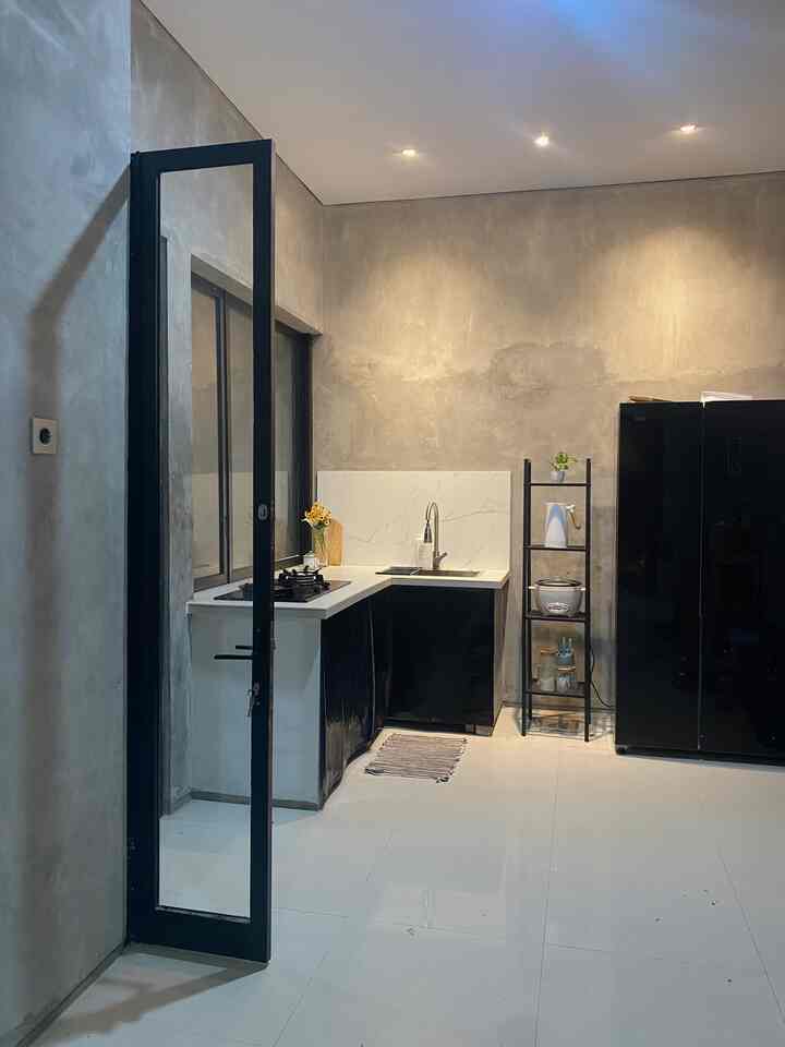 Dapur mode malam. #dapurminimalis #decorlowbudget #minimalist #Yogyakarta