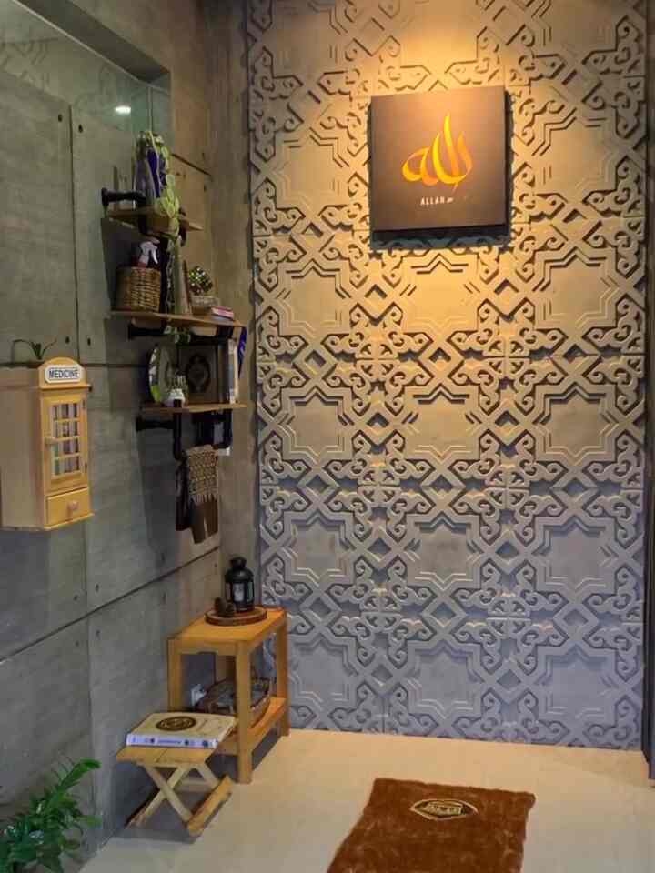 Assalamualaikum..
kali ini dari musholla dg luas 3m x 2.5m
Tetap dg konsep minimalis dg sentuhan industrial. Menggunakan semen ekspos dan panil GRC sbg point of view nya. #minimalistindustrial #industrialhome #musholla #mushollaminimalis #homedecor #panilGRC