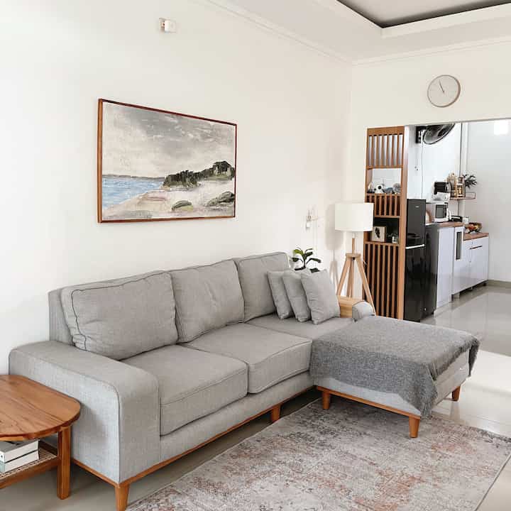 Inspirasi ruang tamu segaris 🤎#livingroom #livingroomideas #home 