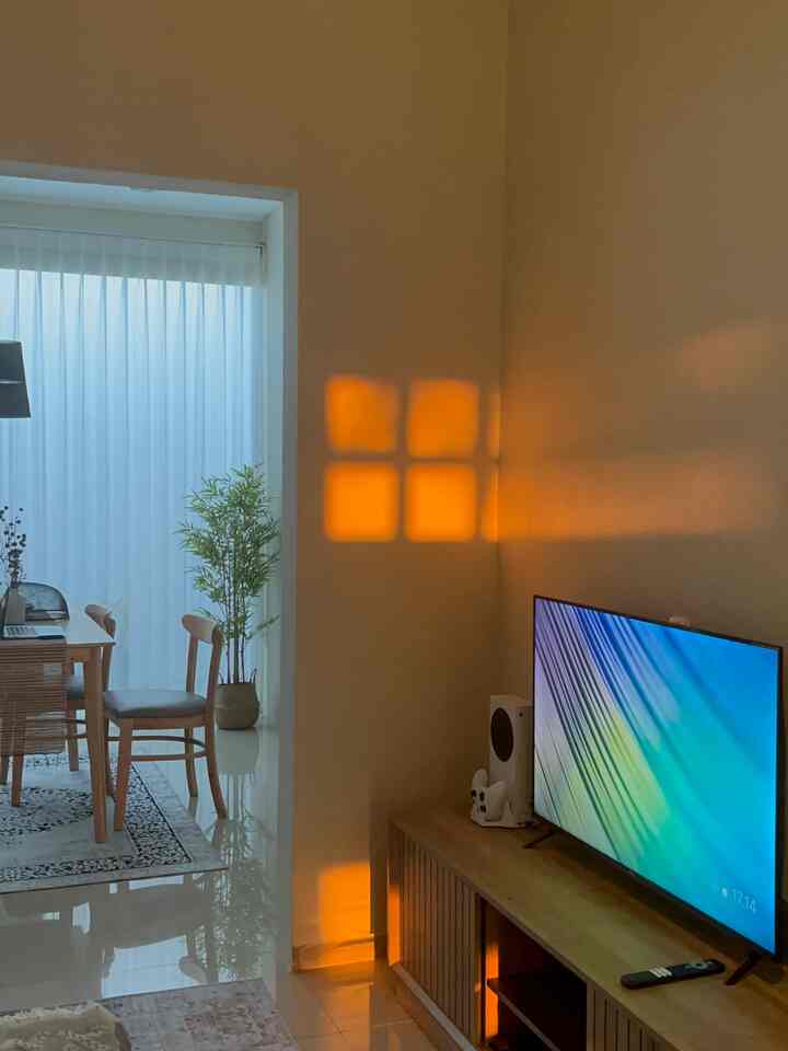 Sunset dirumah Aralia 💛✨ #casaralia #japandi #nofilter #rumahminimalis