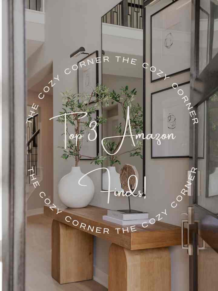 Calling all my Amazon lovers! I find so many great decor items from Amazon. My top 3 finds are the battery operated picture lights, glass jars with wood tops and counter stools! Check out how I styled the picture lights for a beautiful entryway setup, how I staged the glass jars in the kitchen and the faux leather counter stools. 

#amazon #dedor #staging 