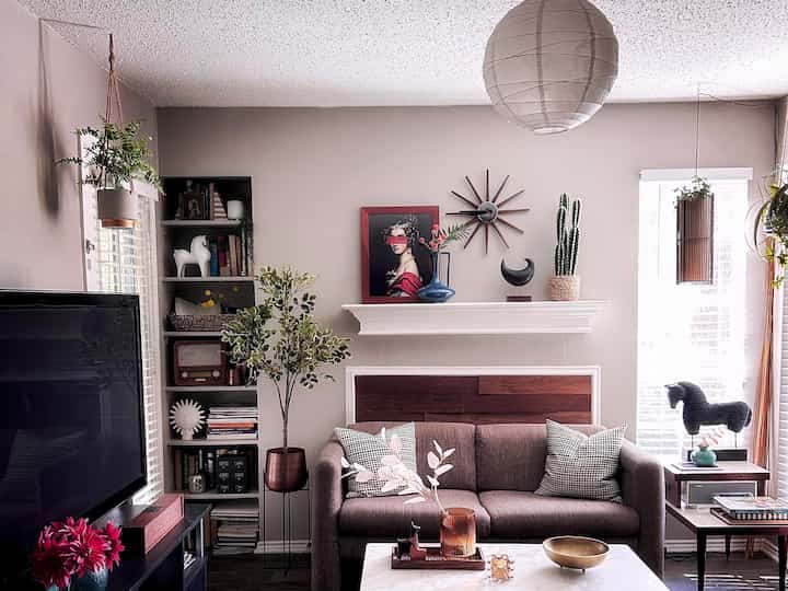 #timelessstyle #classic #apartment **My Favorite Shots** Another favorite photo of my apartment. This is from August of this year. All of this will be taken down and boxed up very soon. I start moving October 25. I am excited about styling the new space. ￼