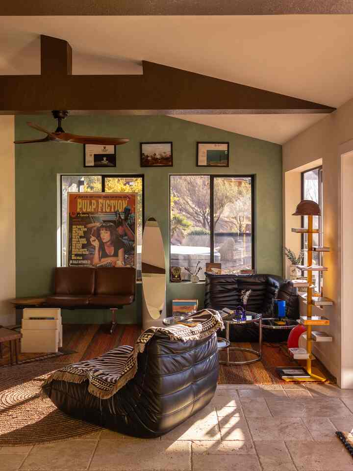 Mornings at Timeless Living in Yucca Valley #midcenturymodern #livingroominterior #chairrecommendation 