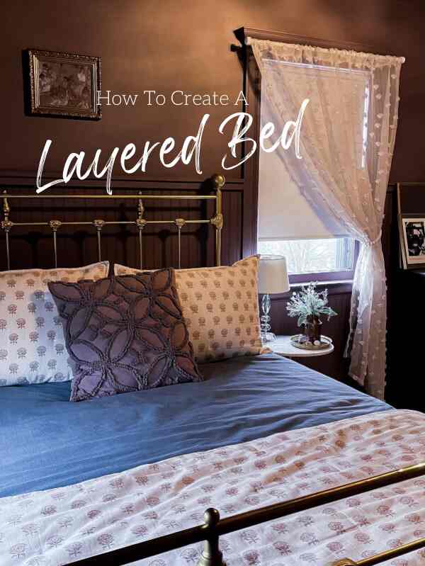 Creating a high-end, layered bedding look is actually pretty easy and can be adjusted in many ways to create interest in each of your rooms. You can always create a monochromatic look if you have more of a neutral design style. I have a vintage/moody style, so I prefer to add some color and pattern in. If you want to try it out, here’s a good formula: start with a base layer of either a solid comforter/duvet or one with a print. At the foot of the bed, add in a quilt or blanket with the opposite look (print/solid). Match the shams to the quilt or blanket. ￼Add 1 to 2 throw pillows that tie the room together with the bedding. You can usually see the sheets on the side of the bed, so try to coordinate those with another pattern or keep it simple with a neutral that will go with any look. #HowTo #BedroomDesign #Bedding ￼
