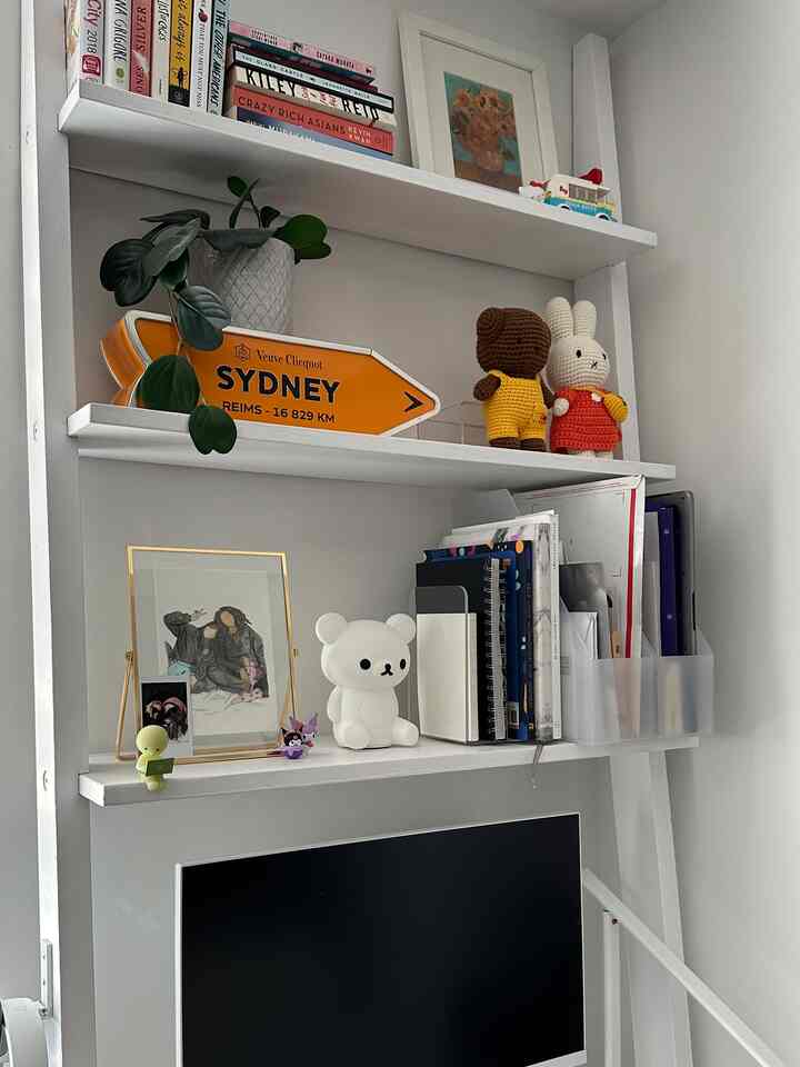 Got a veuve tin for my birthday 🥳 #workfromhome #workspace #smallapartment 