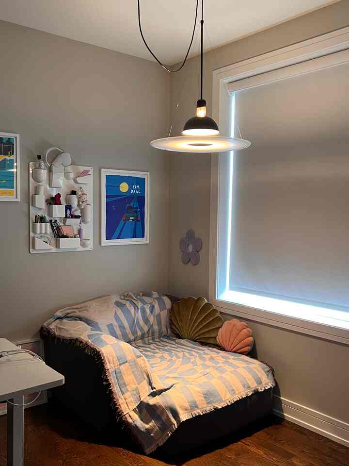 Home office coming together! We just need a prettier work station😅 

#homeoffice #homedecor #officetelinterior 