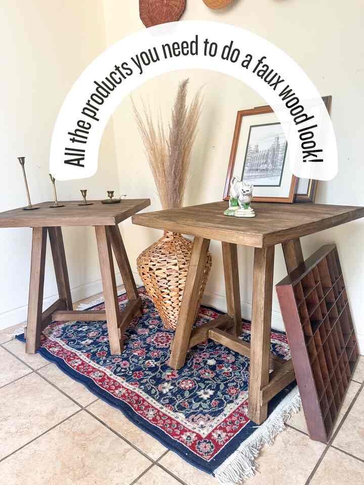 Have the perfect vintage furniture piece but don't want to sand? I got you covered! These are all the products you need to get a Faux wood look! 

#bohemiandecor #thrifteddecor #fauxwoodlook #wicker #vintage 


