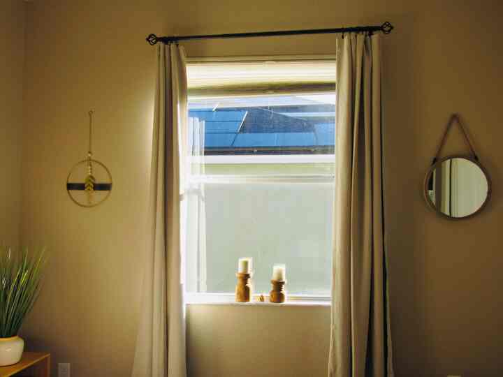 a serene windowswill moment #bedroominterior #windowcurtains #bedroomdecor #interiordesign 