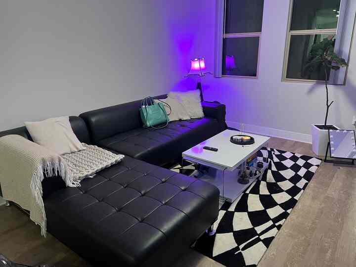 #luxuryinterior #leathersofa #sectional #warpedrug #californialiving