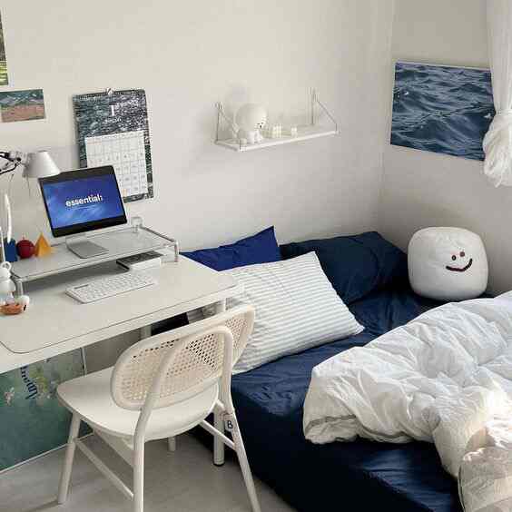 my bed + WFH set up! #remote #WFH #bedroominspo