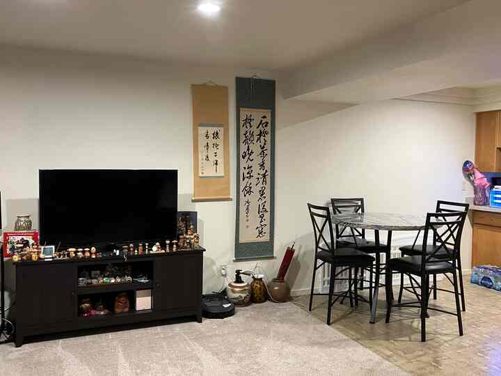 Loving my living room/dining interior.So cozy and homey.
#livingroominterior #tvstand #diningtable #diningroom 