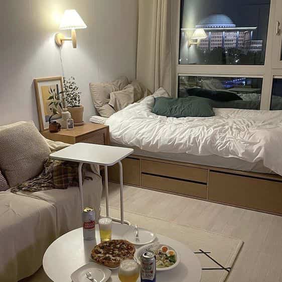 love how my bedroom looks at night #views #nighttime #inspo