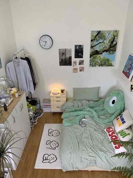so happy with how my bedroom turned out! love this plushie so much #inspo #koreanstyle