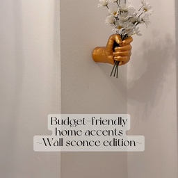 Wall sconces are the perfect way to make your home more elegant and like a modern gallery. 
It really grabs your attention as they protrude from the wall and create visual interest. ✨
#homeaccents #dopaminedecor #budget #hometips #frenchmodern 