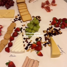 Turned my dining table into a giant charcuterie board to host friendsgiving ✨🧀🍡 #moderneclectic #eclecticdecor #colorfuldecor #ohousegather #ohouseglow #charcuterieboard #cheeseboard #hosting #friendsgiving