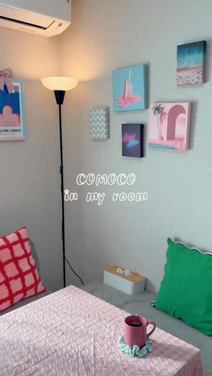 #カラフルインテリア #リビング #子育てインテリア　#comoco