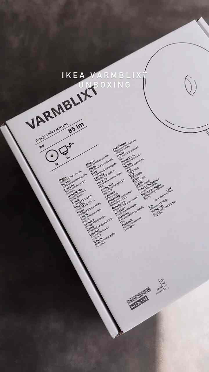 Unboxing Ikea Varmblixt lamp 💡

#livingroominterior  #lamp #lightinginterior #livingroom #livingroomdecor #Mid-CenturyModern #walllamp #lighting #ikea #ikealamp #homedecor