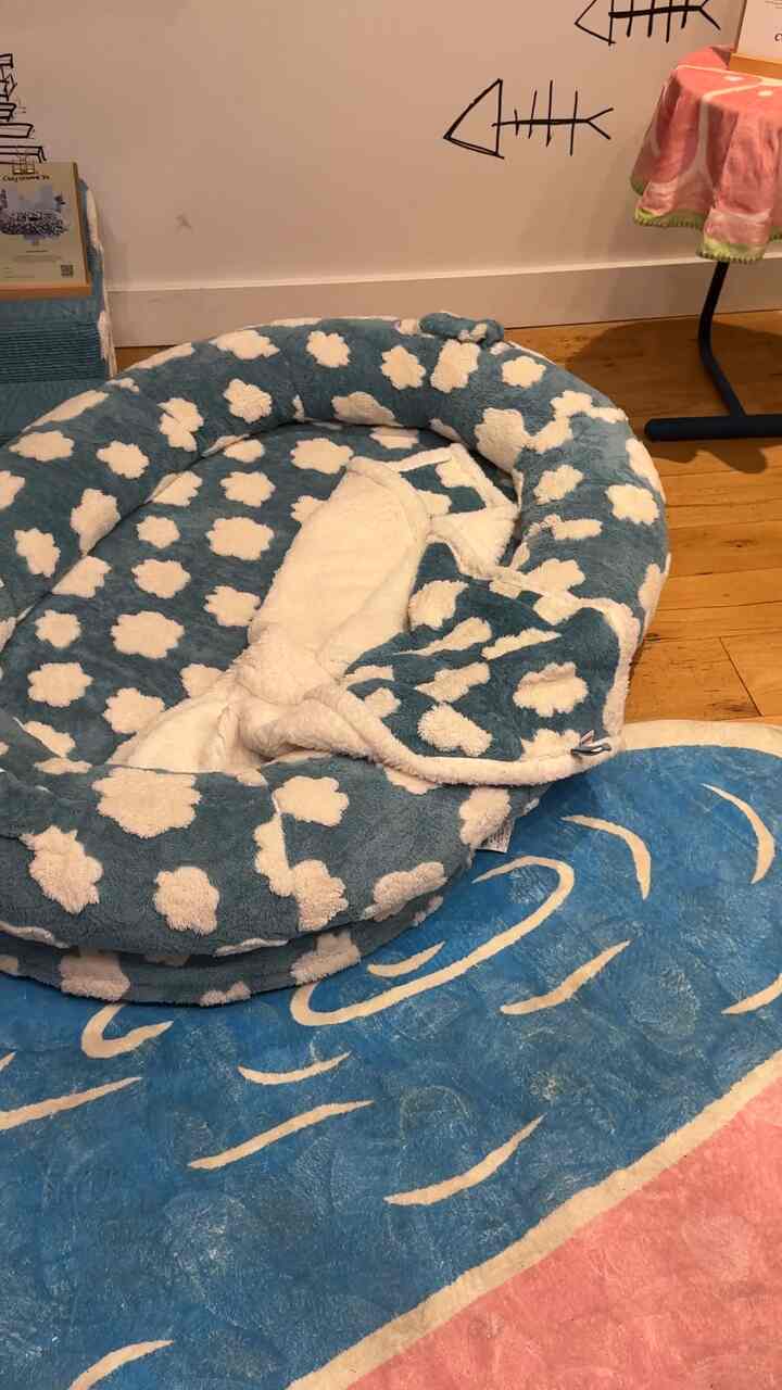 Living for this! Sleeping on clouds with bedsure #livingroom #dogbed