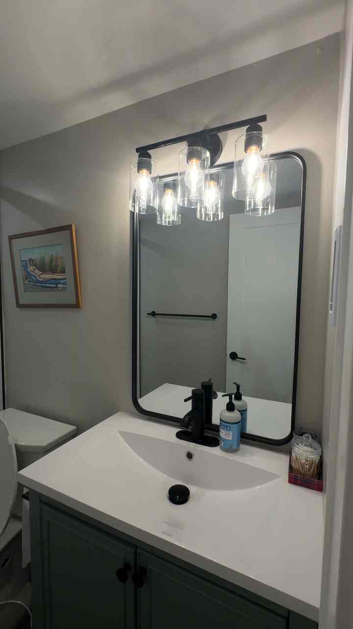 Simple bathroom #modernbathroom