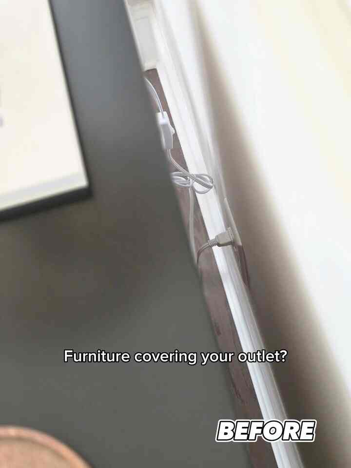 A perfect solution for electrical outlet behind your furniture! Smart & affordable 😘

#affordable #organizedhome #plug #organizationhack #amazonmusthave #extensioncord 