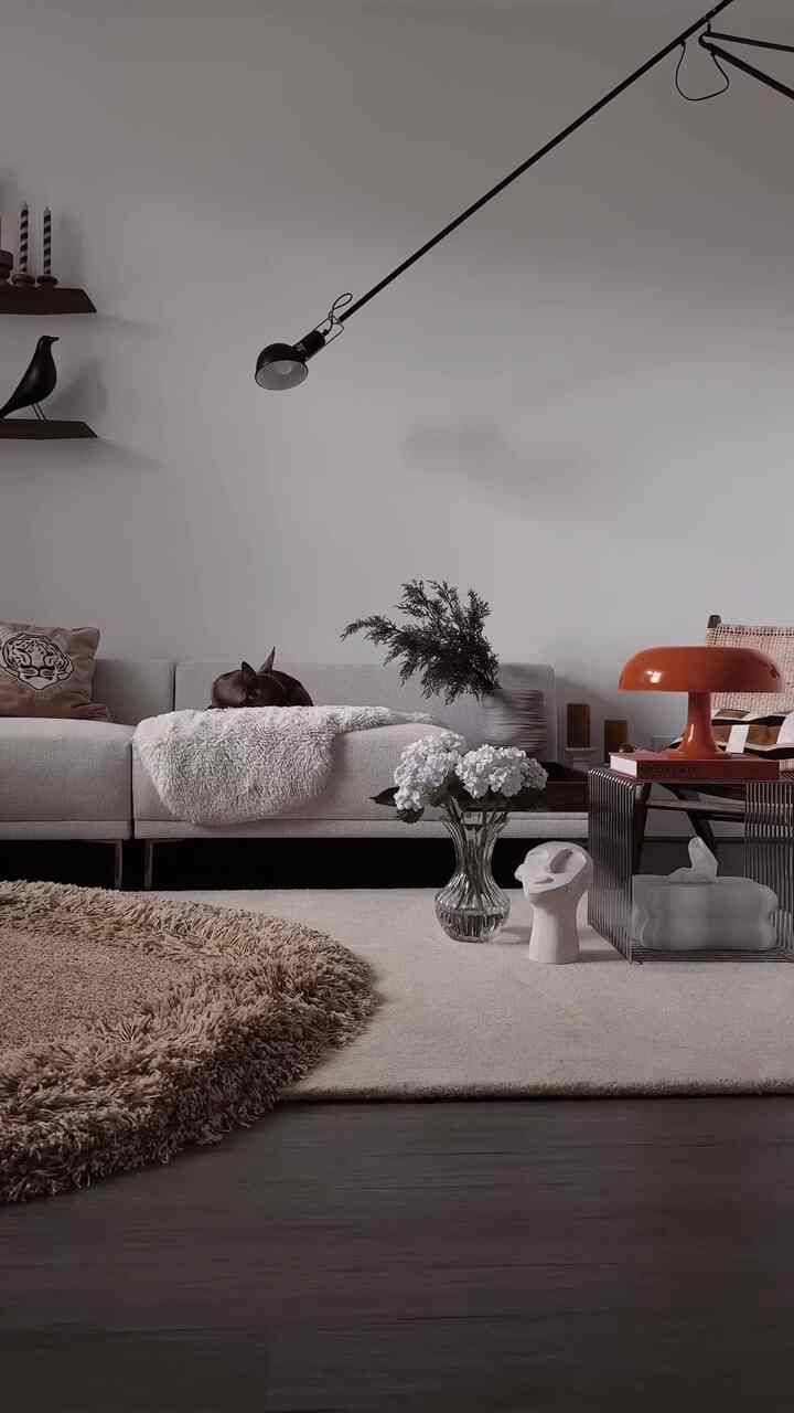 A quiet afternoon in the living room.

#livingroominterior #livingroom #livingroomdecoration #loungechair #lamp #lighting #lightinginterior #montana #tissuecase #sculpture #cushion #rug #dog #couch #sofa #flower #flowerinterior #springinterior #spring 