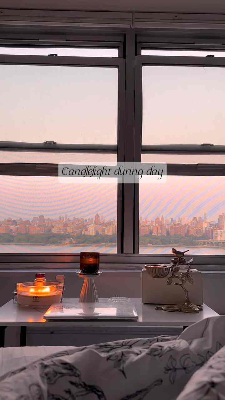 There were fireworks happening at night from my bedroom view and I thought it paired well with one of my favorite Woodwick candles. 🎇

Another pro of Woodwick candles is that there’s no need for wick trimming as the wick is wood, which makes them super convenient to maintain. 🪵

#dayvsnight #dayaesthetic #nightaesthetic #woodwickcandle #candle
