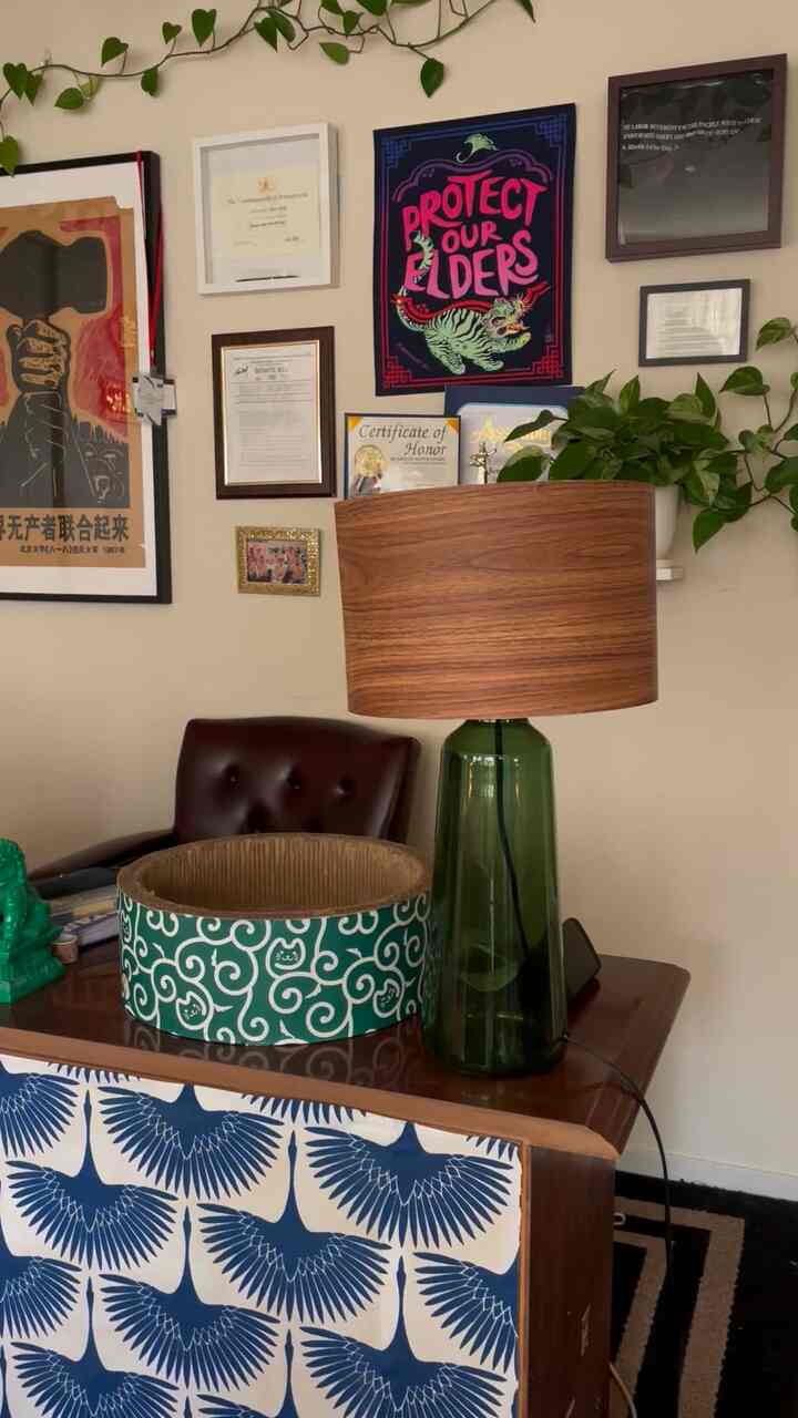 Lovely golden hour ☺️ I love quiet time in my place. There’s things strewn here and there, but that’s a lived in home! #boho #maximalism #plantmom #homeoffice 