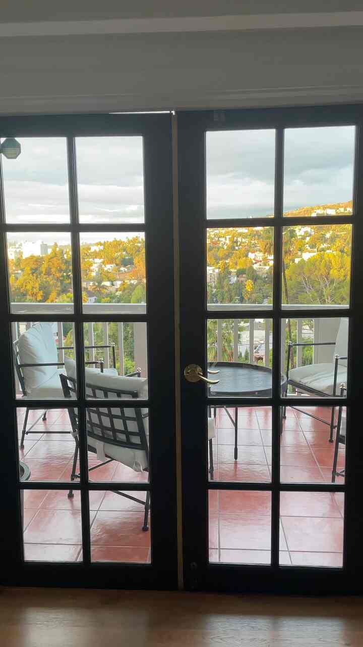 The perfect patio or outdoor balcony space with a view #outdoorpatio #balcony #exterior