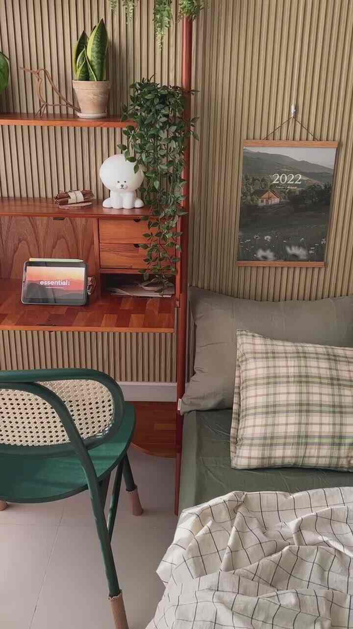 Wood and green and plants