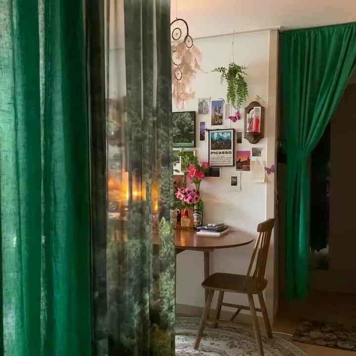 My living room is where I spend most of my time. It is where I work, watch movies, eat, relax, and enjoy my hobbies, so I put more love into it. It is also a place to enjoy the languidness of a rainy day.